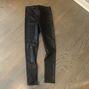 David Lerner Black Faux Leather Leggings
